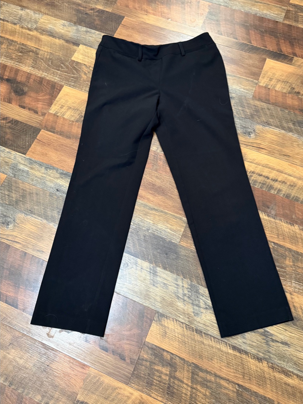 Women's Black Straight-Leg Dress Pants
